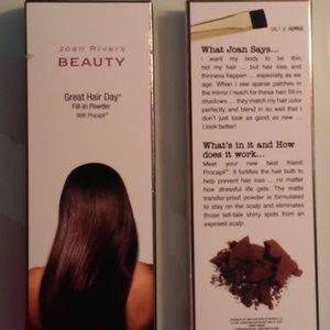 2 JOAN RIVERS "GREAT HAIR DAY" FILL-IN POWDER NWOT